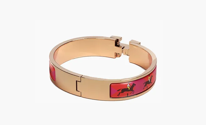 Hermes Clic H Les Allures Bracelet «Red» krasnye 