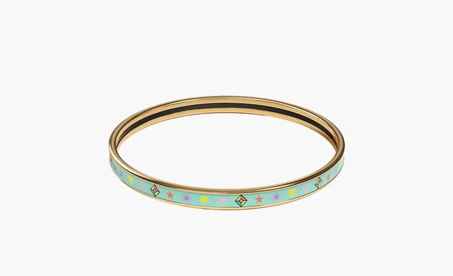  Hermès Chorus Stellarum bangle «Green/Gold» zelyenye