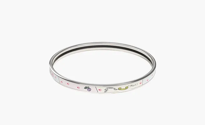  Hermès Mystere au 24 bangle «Silver» serebryanyy