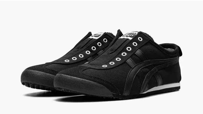  Asics Onitsuka Tiger Mexico 66 Slip-On «Black» chyernye