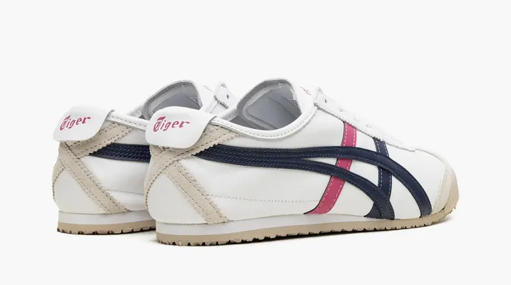  Asics Onitsuka Tiger Mexico 66 «White Navy Pink» 2019 belye
