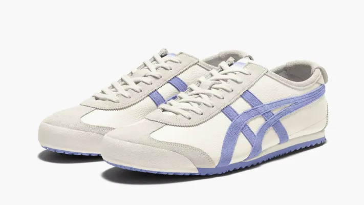  Asics Onitsuka Tiger Mexico 66 Vintage «Cream Violet Storm» kremovye