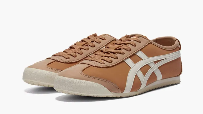  Asics Onitsuka Tiger Mexico 66 «Sand Red Cream» korichnevye