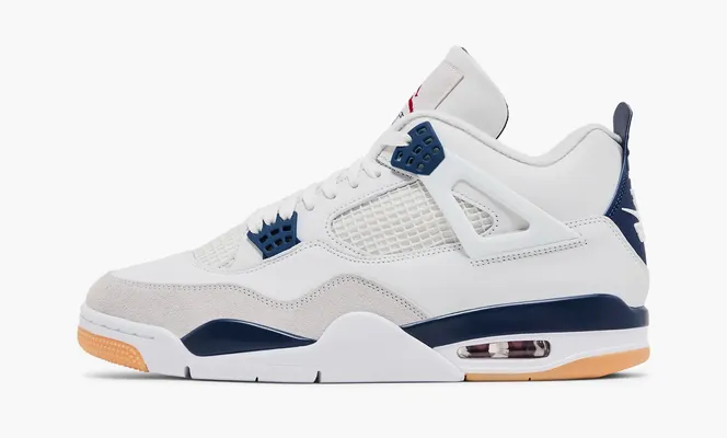 Кроссовки Nike SB x Air Jordan 4 Retro SP «Navy» belye