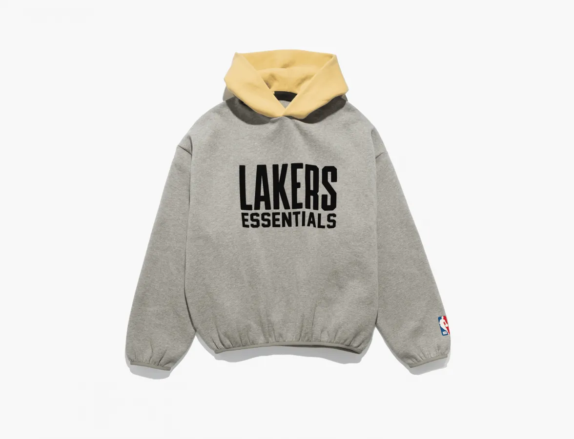 Fear of God Essentials x NBA Lakers Hoodie «Warm Heather»