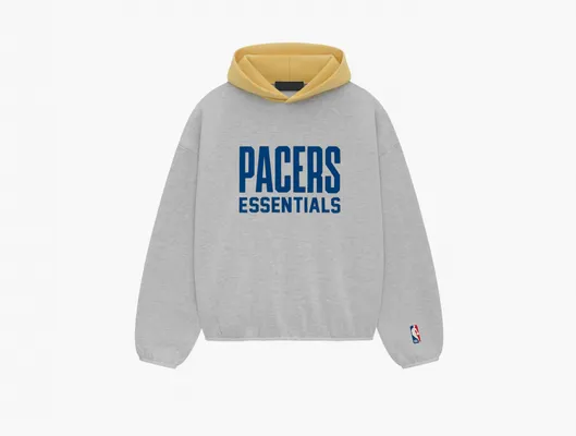 Одежда Fear of God Essentials x NBA Pacers Hoodie «Light Heather Grey» серый