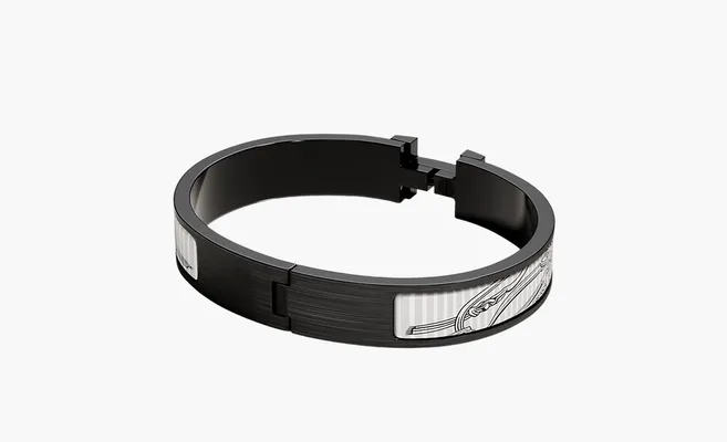  Hermès Clic HH Brides de Gala Eye Liner bracelet «Black» chyernye