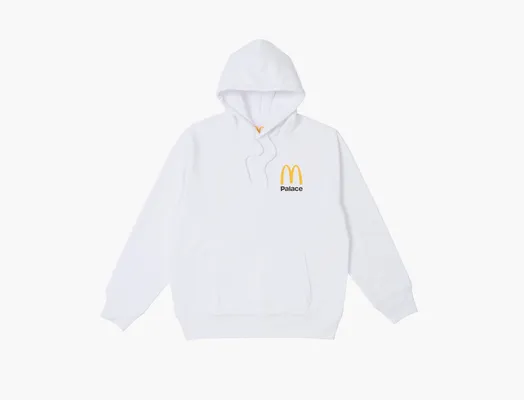 Одежда Palace x McDonald's Logo Hoodie «White» belye