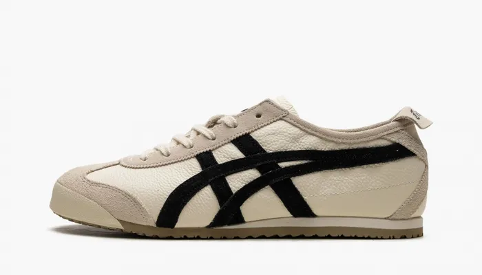  Asics Onitsuka Tiger Mexico 66 Vintage «Birch Black» kremovye