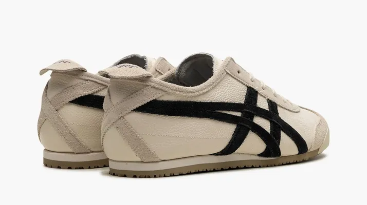  Asics Onitsuka Tiger Mexico 66 Vintage «Birch Black» kremovye