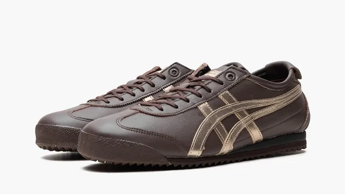  Asics Onitsuka Tiger Mexico 66 SD «Licorice Brown Champagne» korichnevye