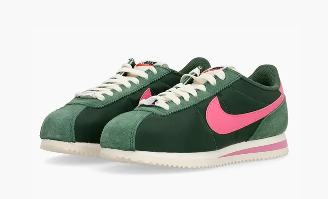 Кроссовки Nike Cortez TXT «Fir/Pinksicle/Sail/Team Orange» zelyenye