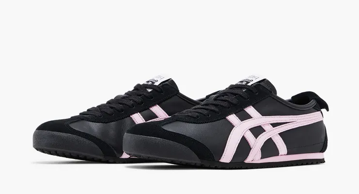 Кроссовки Asics Onitsuka Tiger Mexico 66 x Patou «Black Pink» черный