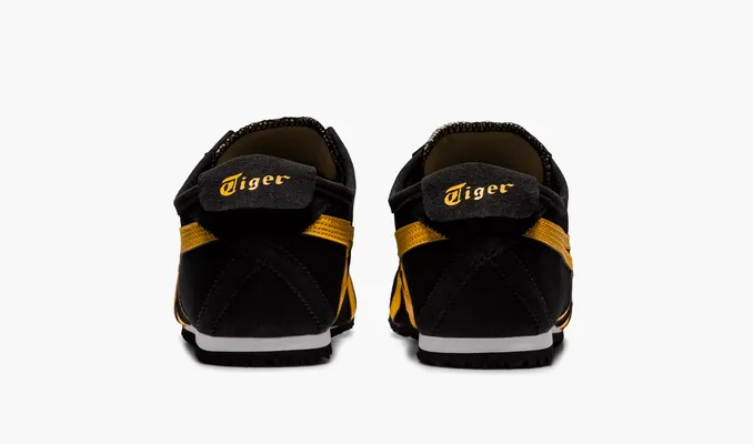  Asics Onitsuka Tiger Mexico 66 Slip-On «Black Tiger Yellow» chyernye
