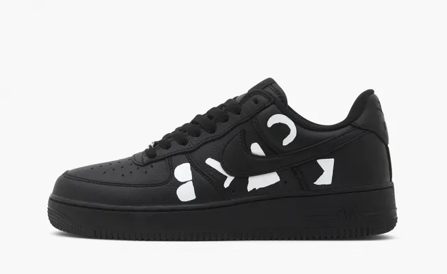 Кроссовки Nike Air Force 1 Low Retro x Comme des Garçons «Black» chyernye