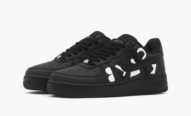 Кроссовки Nike Air Force 1 Low Retro x Comme des Garçons «Black» chyernye