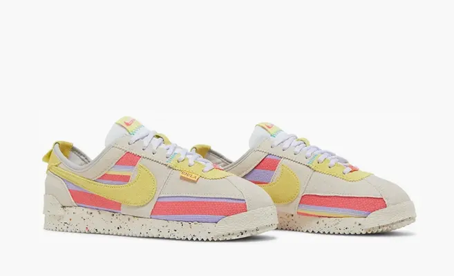 Кроссовки Nike CUnion LA x Cortez SP «Lemon Frost» belye