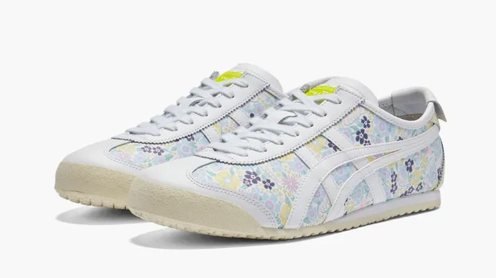  Asics Onitsuka Tiger Mexico 66 «White Floral» raznotsvetnye