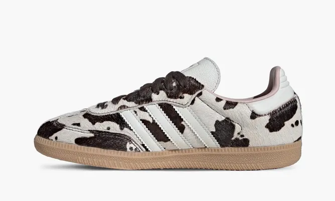 Кроссовки Adidas Samba OG WMNS «Cow Print» belye