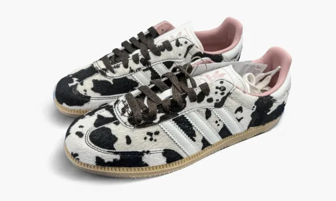Кроссовки Adidas Samba OG WMNS «Cow Print» belye