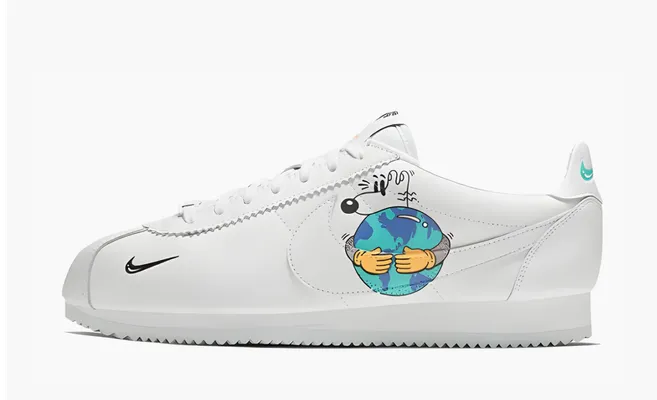 Кроссовки Nike Steve Harrington x Cortez Flyleather QS «Earth Day» belye