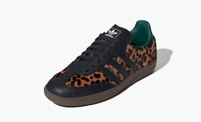 Кроссовки Adidas Samba OG WMNS «Cheetah Pack - Collegiate Green» korichnevye