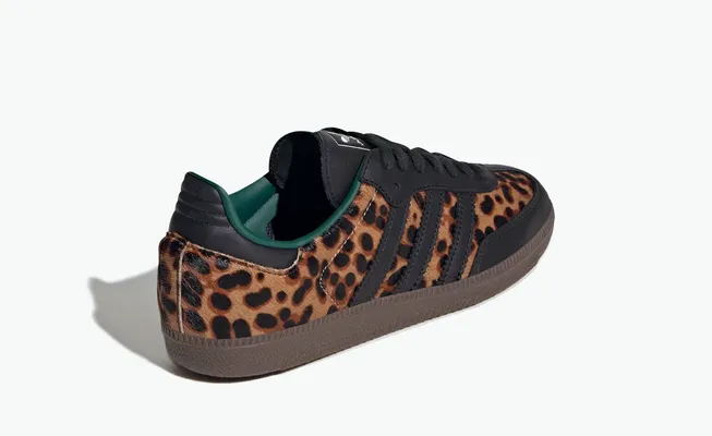 Кроссовки Adidas Samba OG WMNS «Cheetah Pack - Collegiate Green» korichnevye