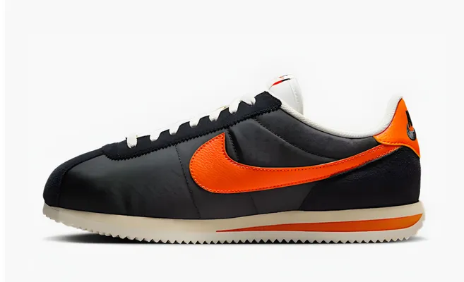 Кроссовки Nike Cortez TXT «Black Safety Orange» chyernye