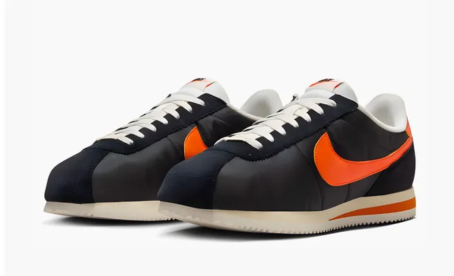 Кроссовки Nike Cortez TXT «Black Safety Orange» chyernye