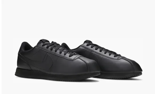 Кроссовки Nike Cortez Basic Leather «Black Anthracite» chyernye