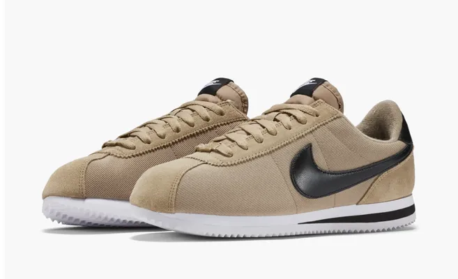 Кроссовки Nike Cortez Basic Premium QS «Desert Camo/Black-White» korichnevye
