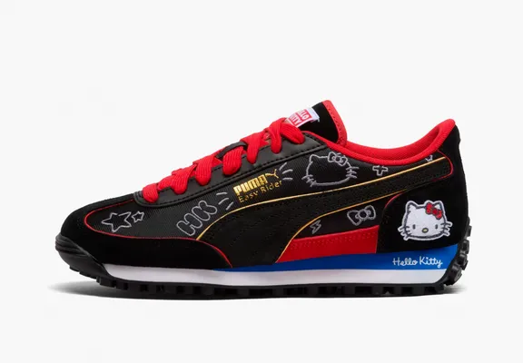  Puma Easy Rider x Hello Kitty WMNS «Goth» chyernye
