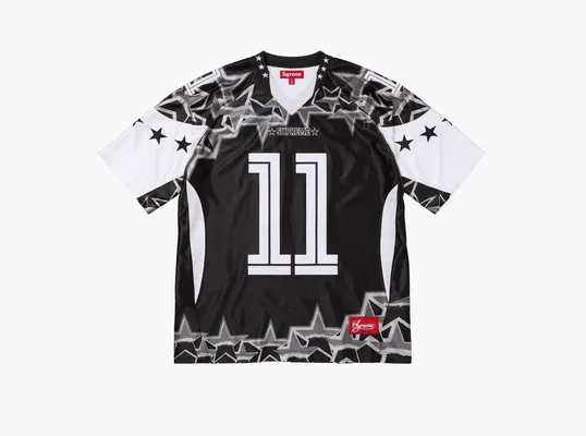 Одежда Supreme Stars Football Jersey «Black» chyernye