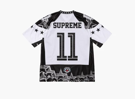 Одежда Supreme Stars Football Jersey «Black» chyernye