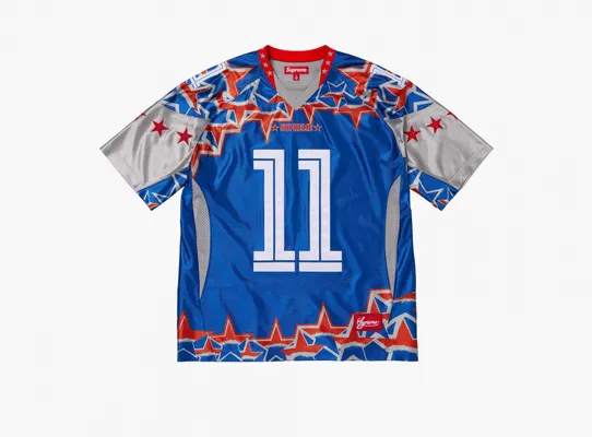 Одежда Supreme Stars Football Jersey «Royal Blue» sinie