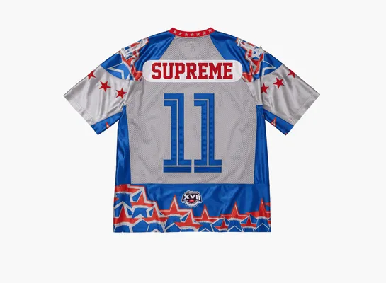 Одежда Supreme Stars Football Jersey «Royal Blue» sinie