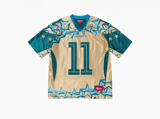 Одежда Supreme Stars Football Jersey «Gold» zolotoy