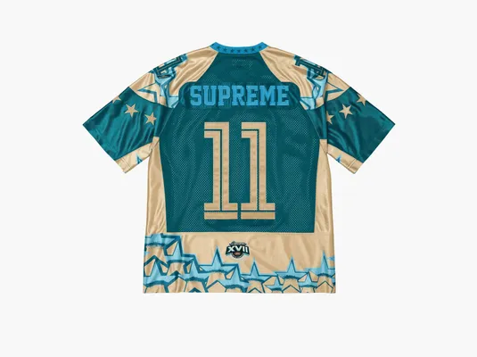 Одежда Supreme Stars Football Jersey «Gold» zolotoy