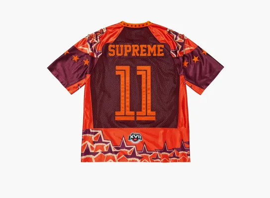 Одежда Supreme Stars Football Jersey «Orange» oranzhevye