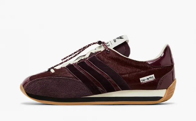  Adidas Country OG x Song for the Mute «Pony Hair Pack - Maroon» bordovye