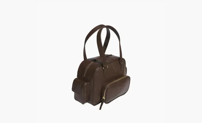 Сумки Adidas leather bag «Brown» korichnevye