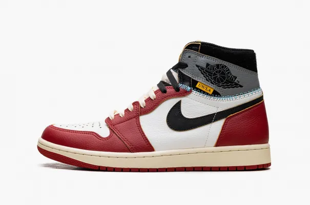 Кроссовки Air Jordan 1 Retro High OG SP x Union LA «Chicago Shadow» krasnye 