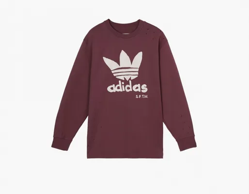 Одежда Adidas x Song for the Mute Long Sleeve Tee «Burgundy» бордовый