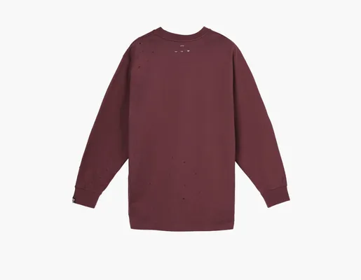 Одежда Adidas x Song for the Mute Long Sleeve Tee «Burgundy» бордовый