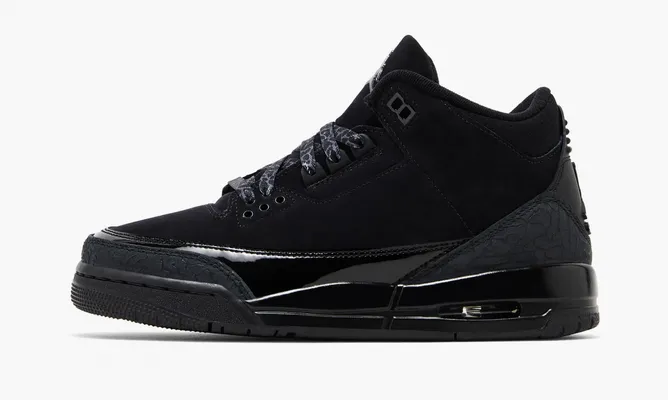 Кроссовки Air Jordan 3 Retro GS «Black Cat» 2025 chyernye
