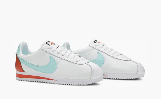 Кроссовки Nike  Classic Cortez Premium WMNS «Light Aqua» belye