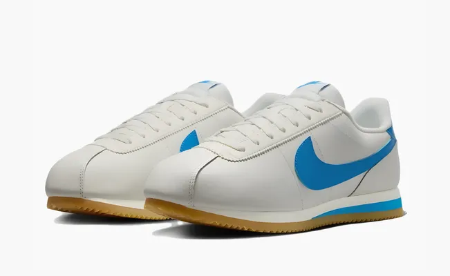 Кроссовки Nike Cortez «Sail Light Photo Blue» belye