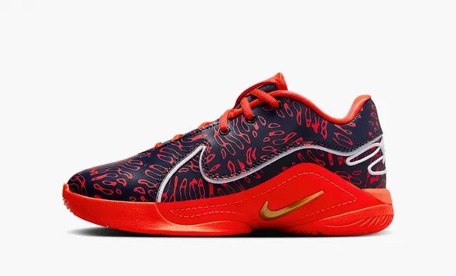  Nike LeBron 22 GS «Rhythm of LeBron» krasnye 