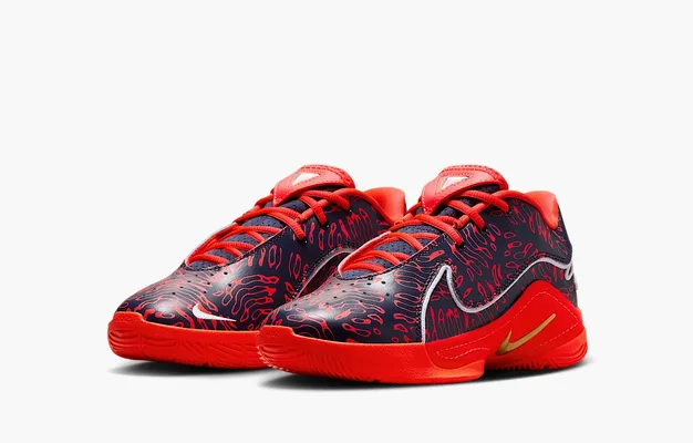 Nike LeBron 22 GS «Rhythm of LeBron» krasnye 