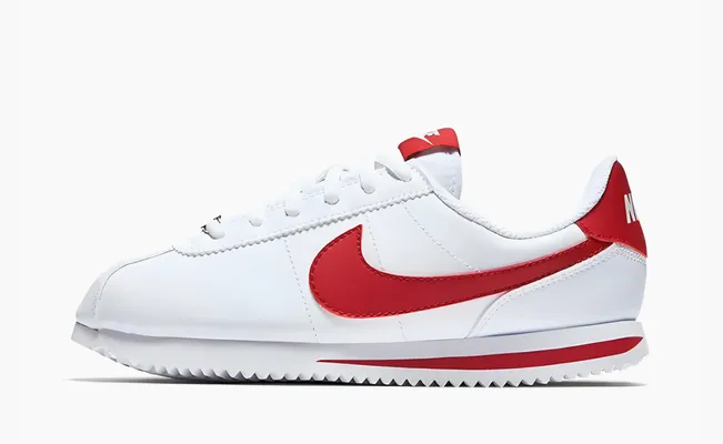 Кроссовки Nike Cortez Basic SL GS «White Gym Red» belye